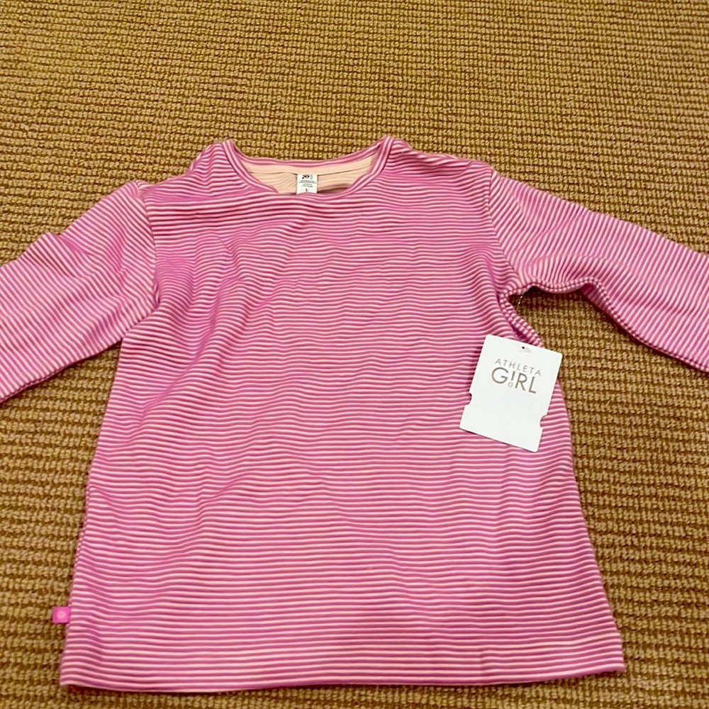 Athleta girl Crunch Time Crewneck Sweatshirt size L/12 Brand new